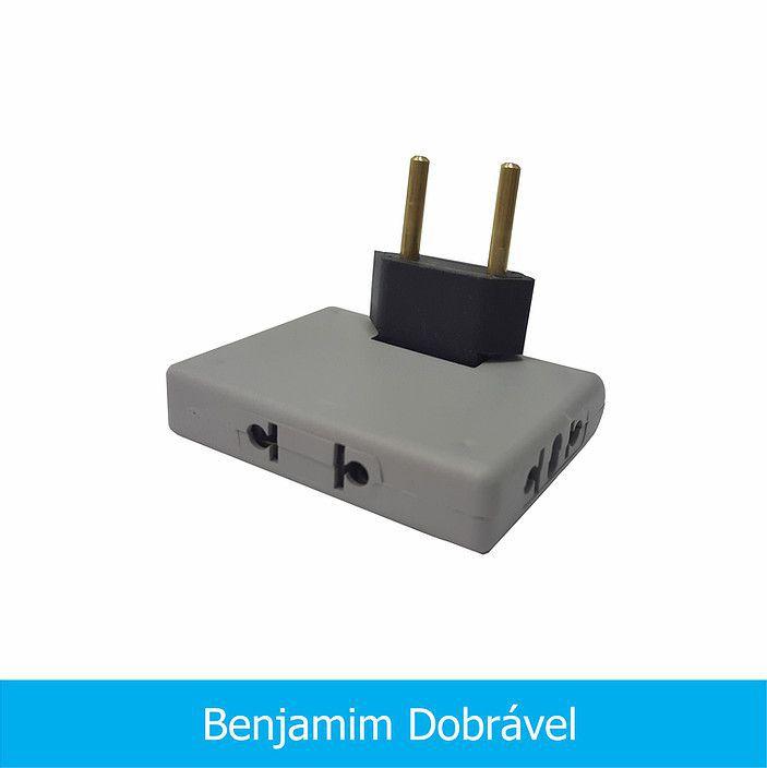 Adaptador de Tomadas Benjamim Dobrável Trioplast - Adaptador de